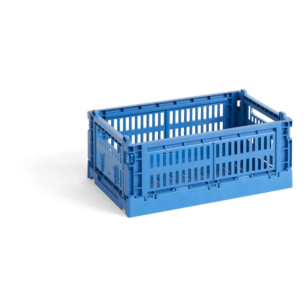 Hay - 100% Recycled Collapsible Crate | Electric blue