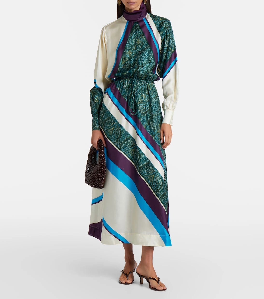 Alémais - Joni printed silk midi dress
