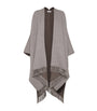Brown Cashmere Sparkling Poncho