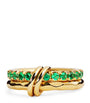 Yellow Gold and Emerald Vetra Vulcan Ring
