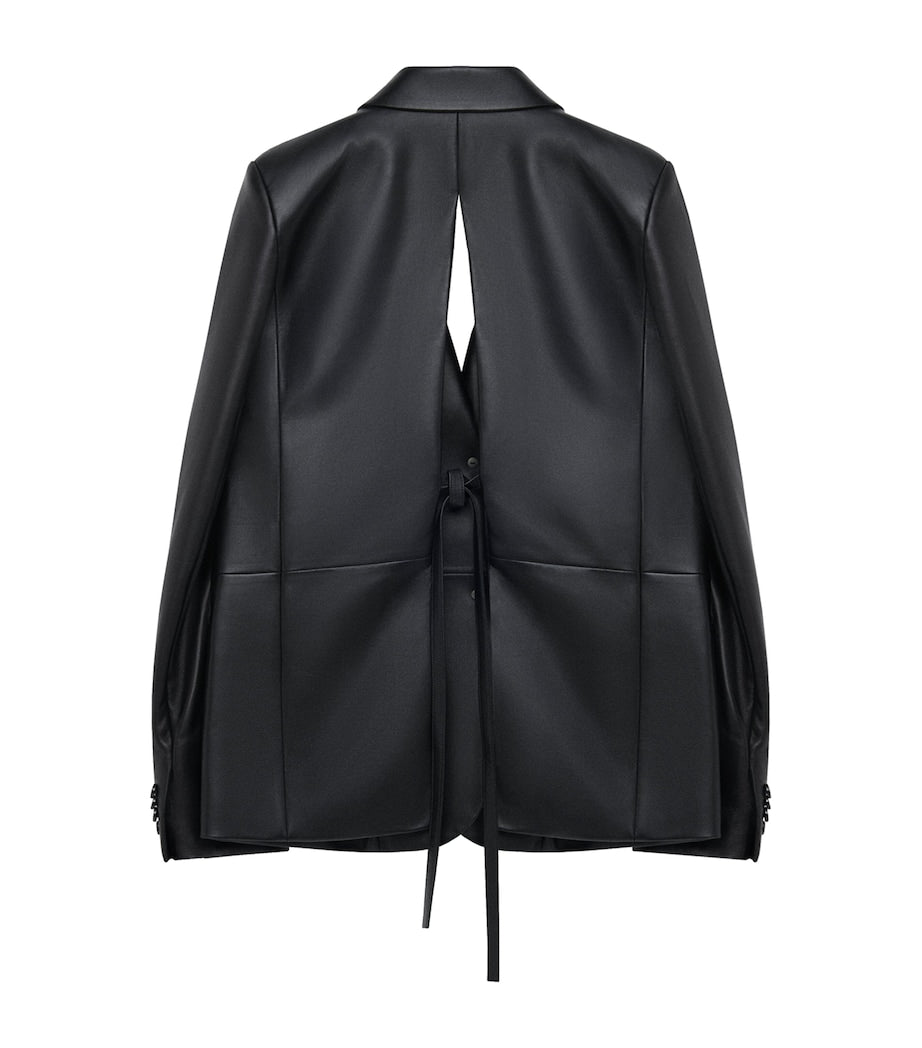 LOEWE Black Lambskin Split-Back Blazer
