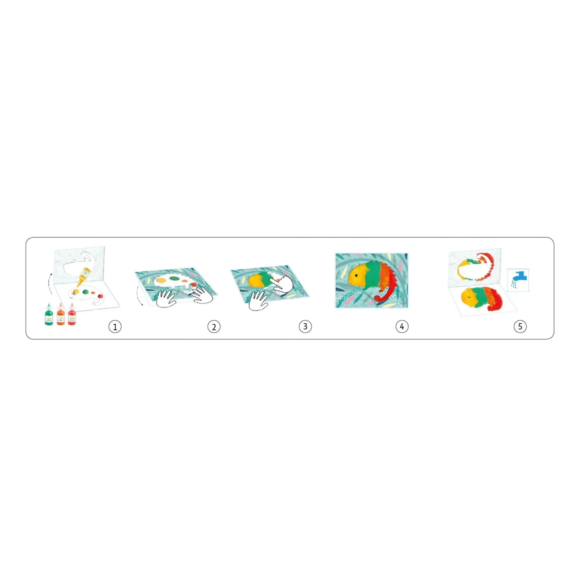 Djeco - Finger Painting Set