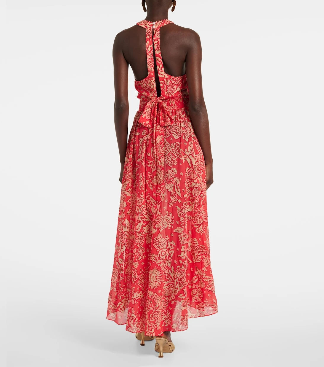 Poupette St Barth - Celie printed halterneck maxi dress