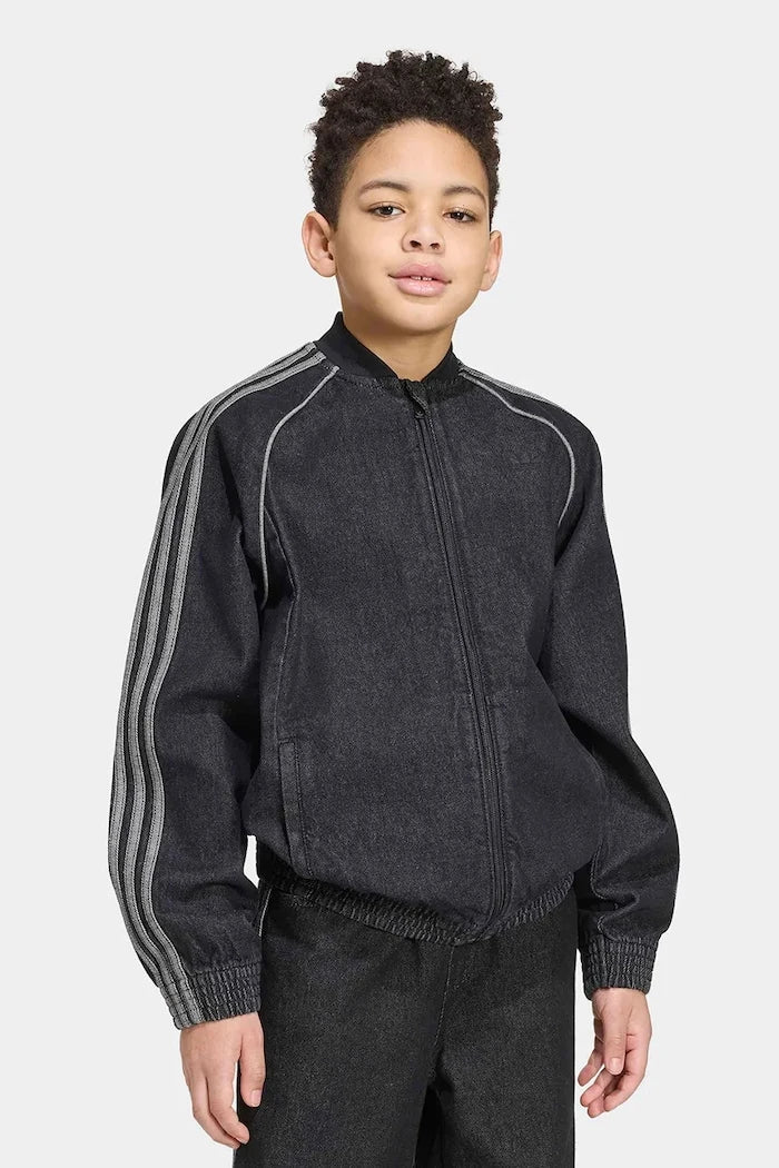 adidas Originals çocuklar için pamuklu denim ceket