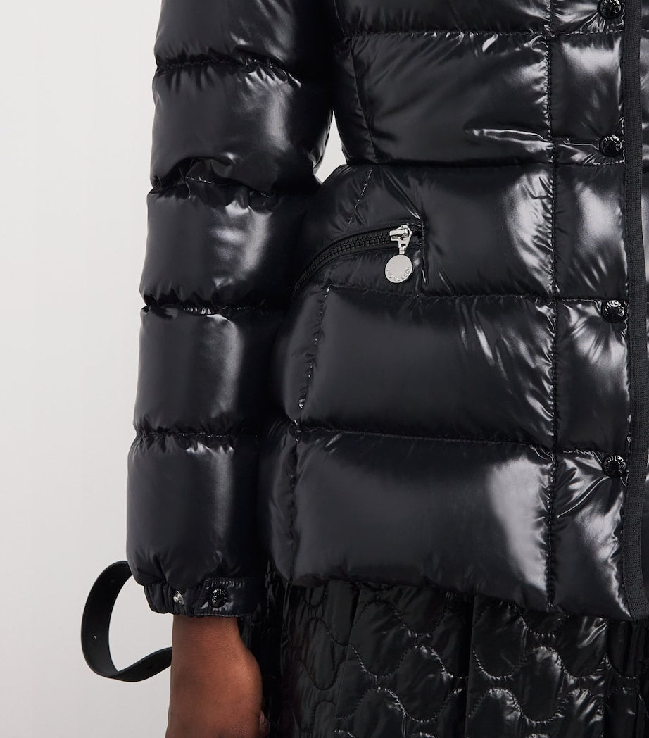 Moncler Black Down Hooded Barante Jacket