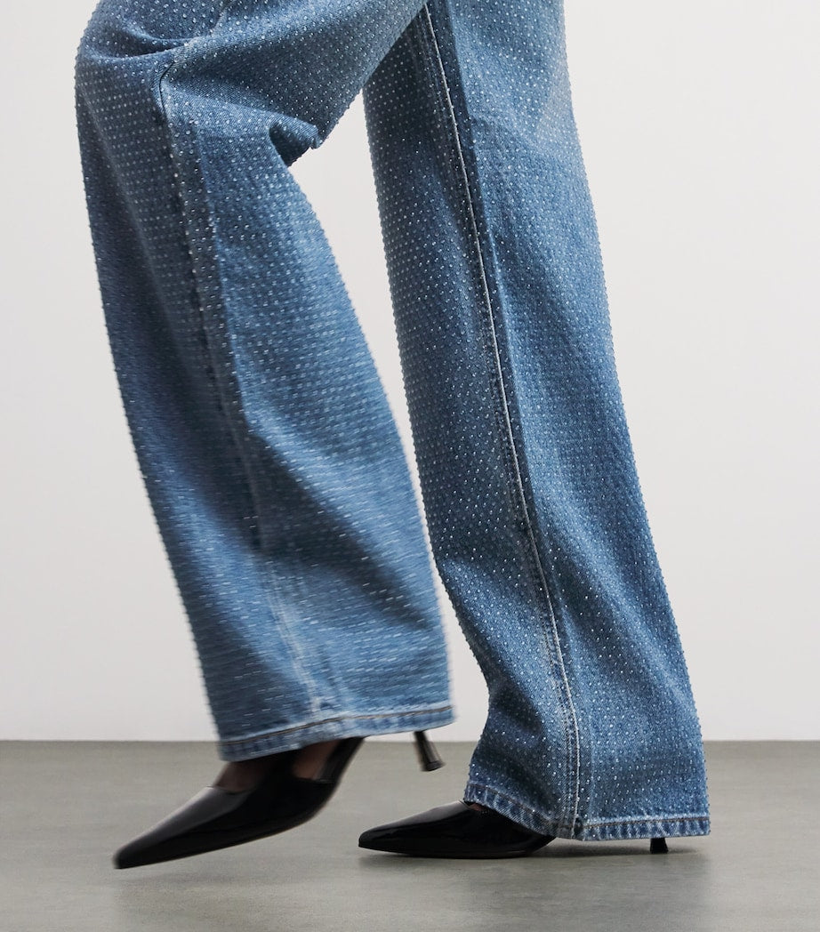 Patent Leather Slingback Pumps 70