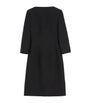Valentino Black Virgin Wool-Silk Midi Dress