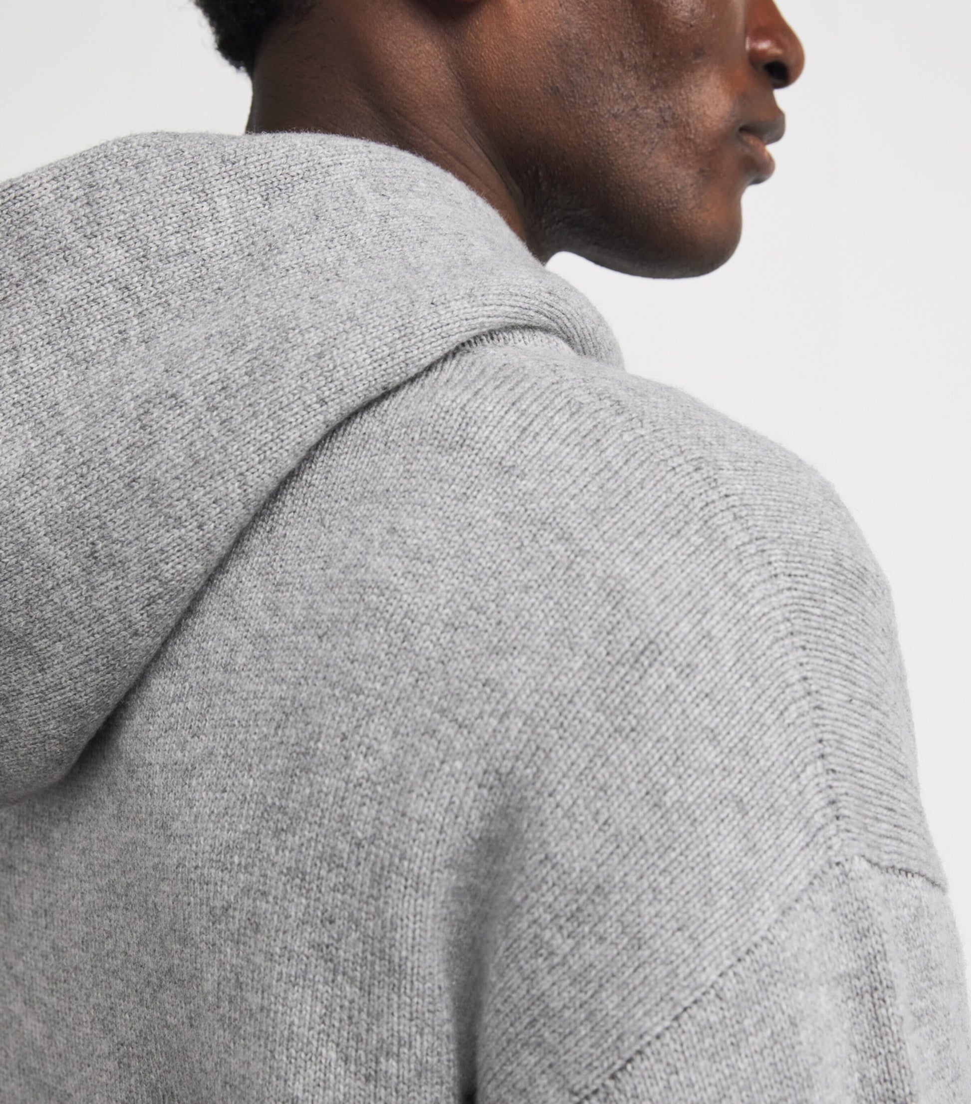 Johnstons Of Elgin Grey Cashmere Hoodie