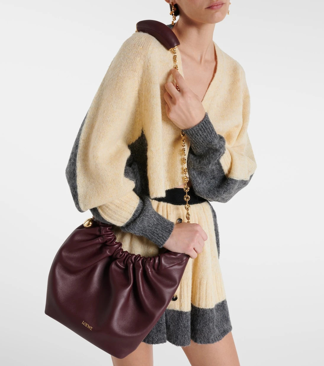 Loewe - Squeeze Small leather shoulder bag