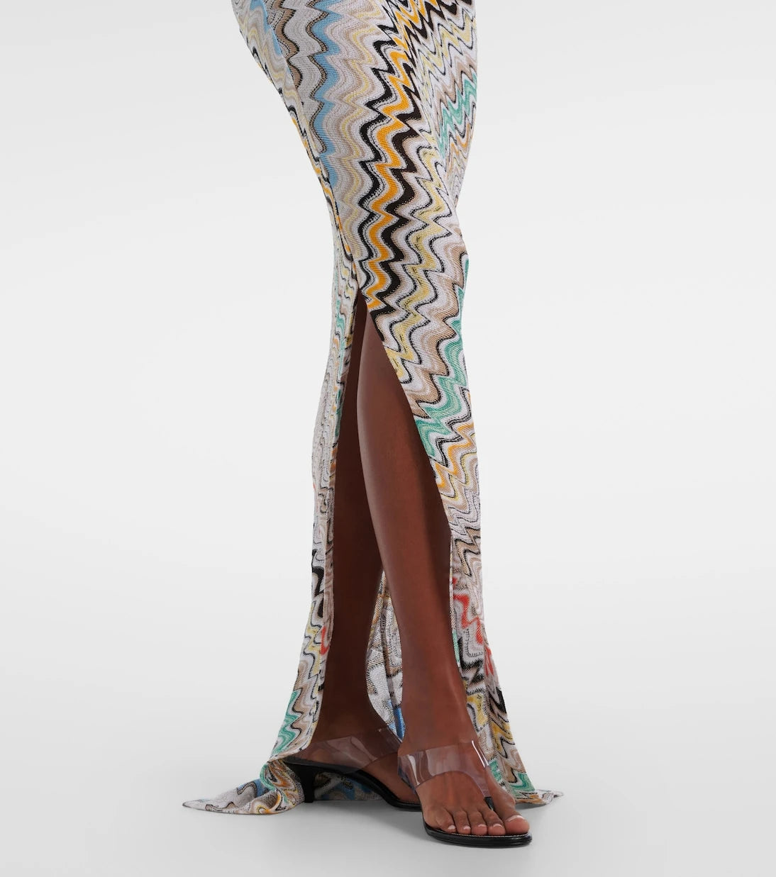 Missoni - Wave one-shoulder maxi dress