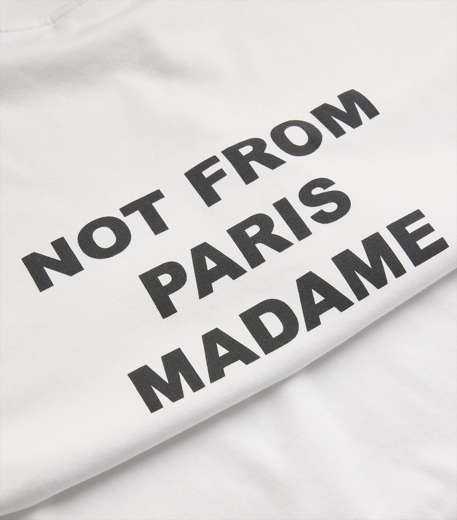 Drôle De Monsieur Cotton Slogan T-Shirt