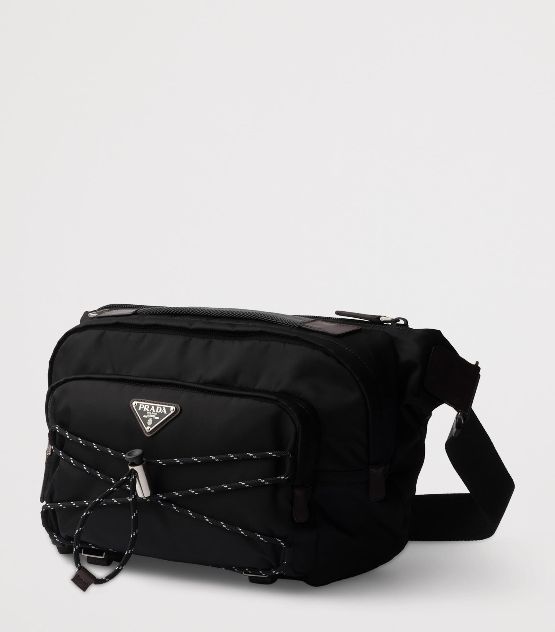 Prada Re-Nylon and Leather Shoulder Bag