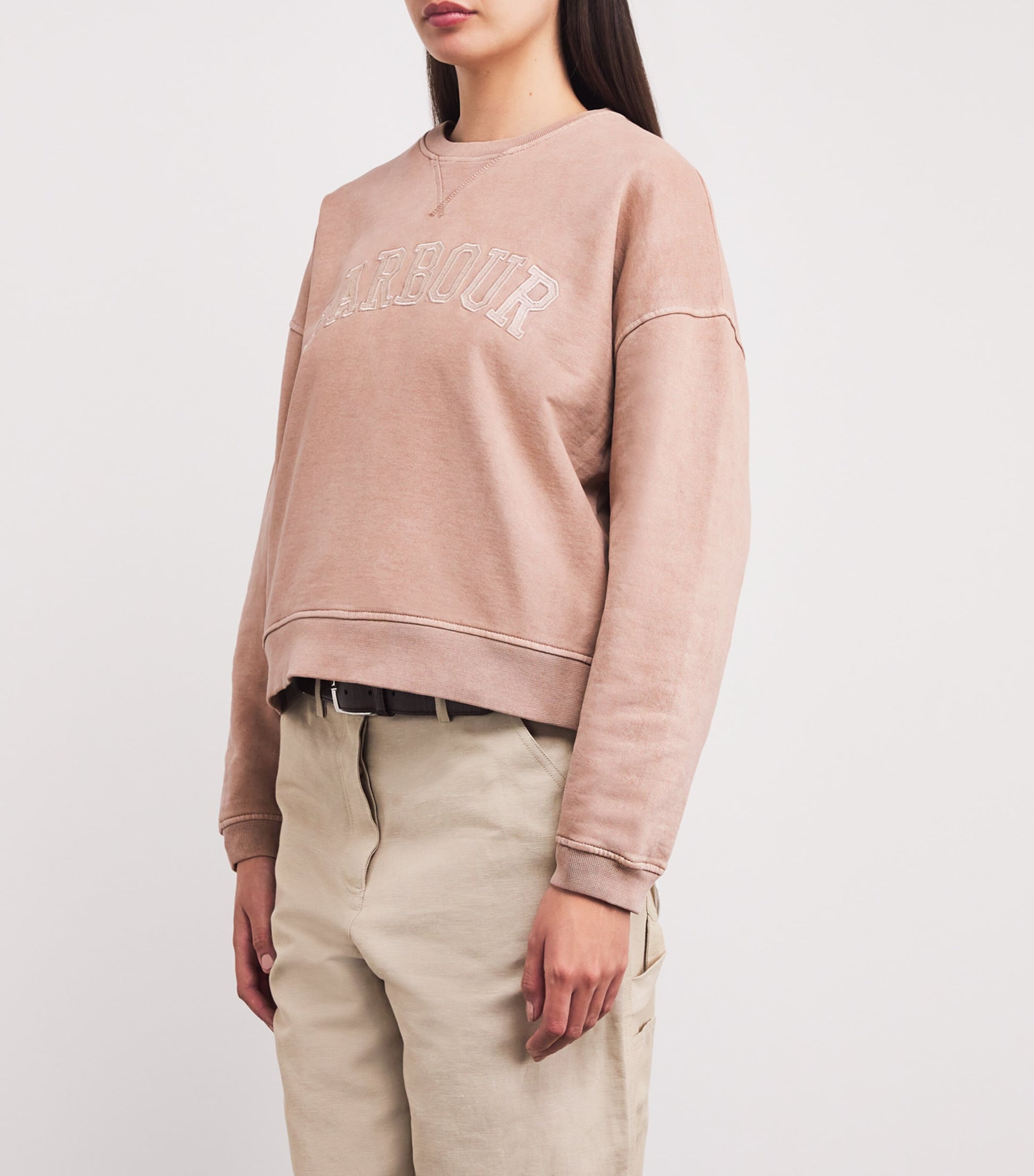 Barbour Brown Cotton Millie Sweatshirt