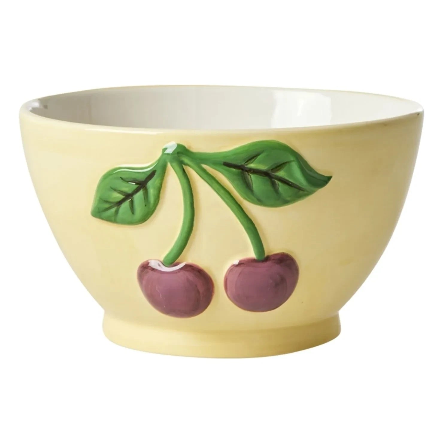 Rice - Ceramic bowl Cherry | Pale yellow