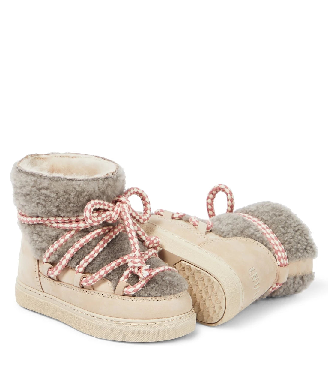 Inuikii Kids - Classic leather-trimmed shearling snow boots