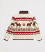 Ralph Lauren Kids Teddy Fleece Elk-Print Pullover (6-14 Years)
