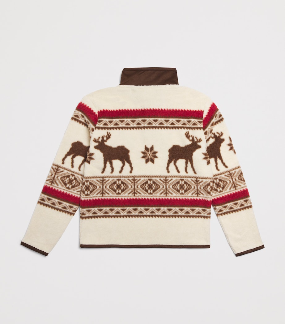 Ralph Lauren Kids Teddy Fleece Elk-Print Pullover (6-14 Years)