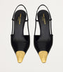 Saint Laurent Black Leather Jeanne Slingback Pumps 110