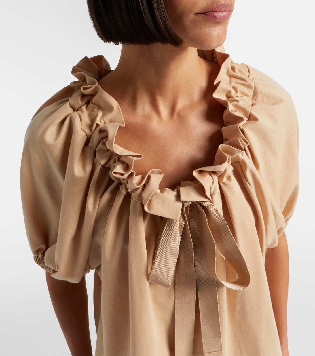 Patou - Ruffled cotton top