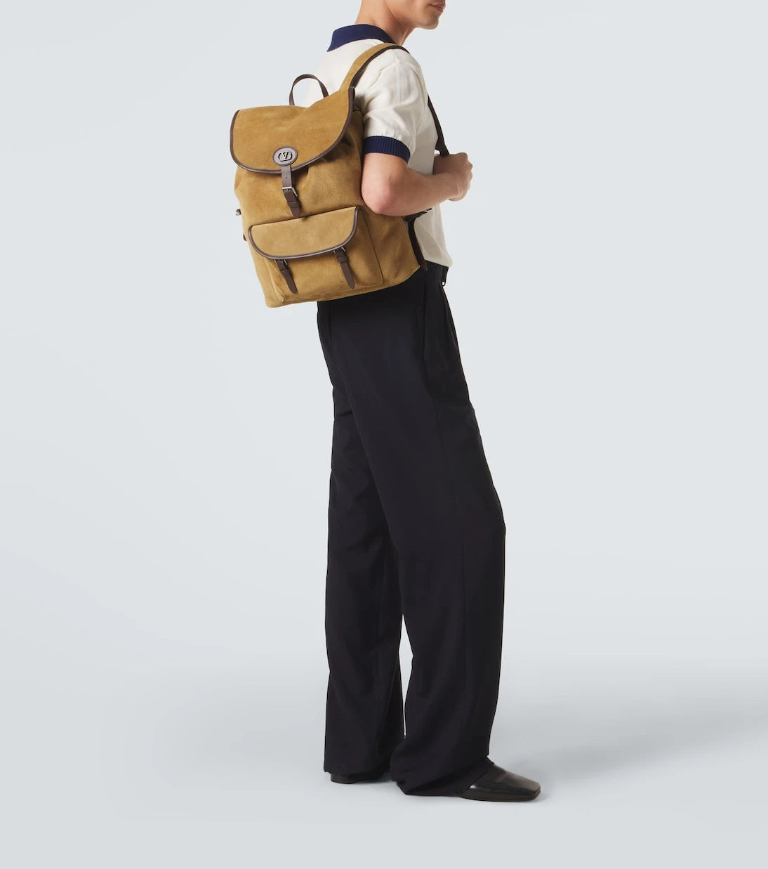 Valentino Garavani - VLogo suede backpack