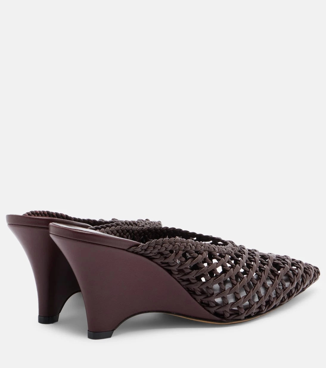 Le Monde Béryl - Victoria leather wedge mules