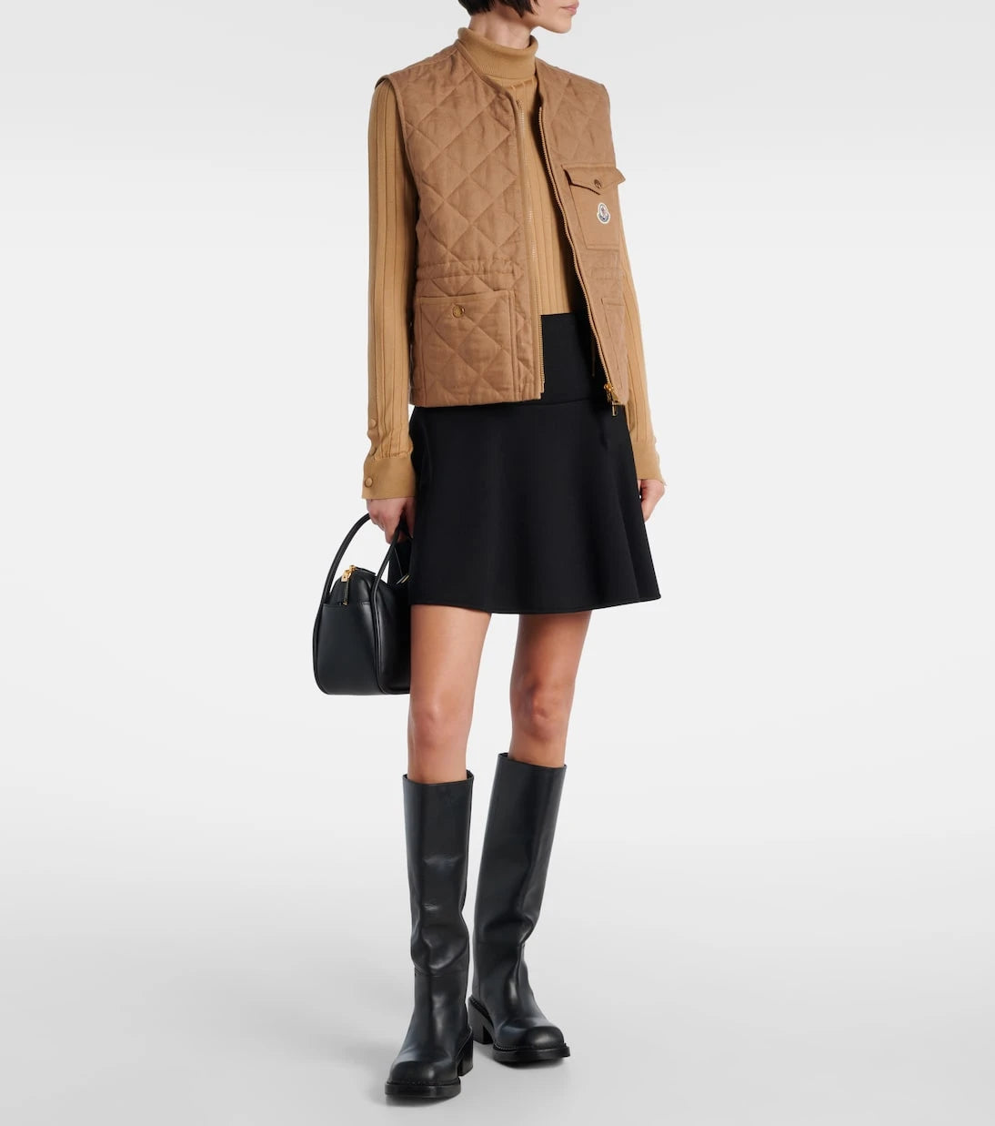 Moncler - Wool and cashmere turtleneck sweater