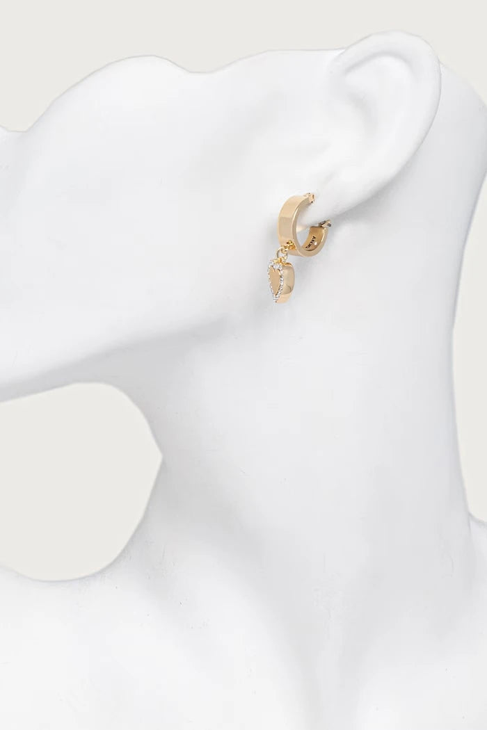 DKNY kadın metal zirkon küpeler