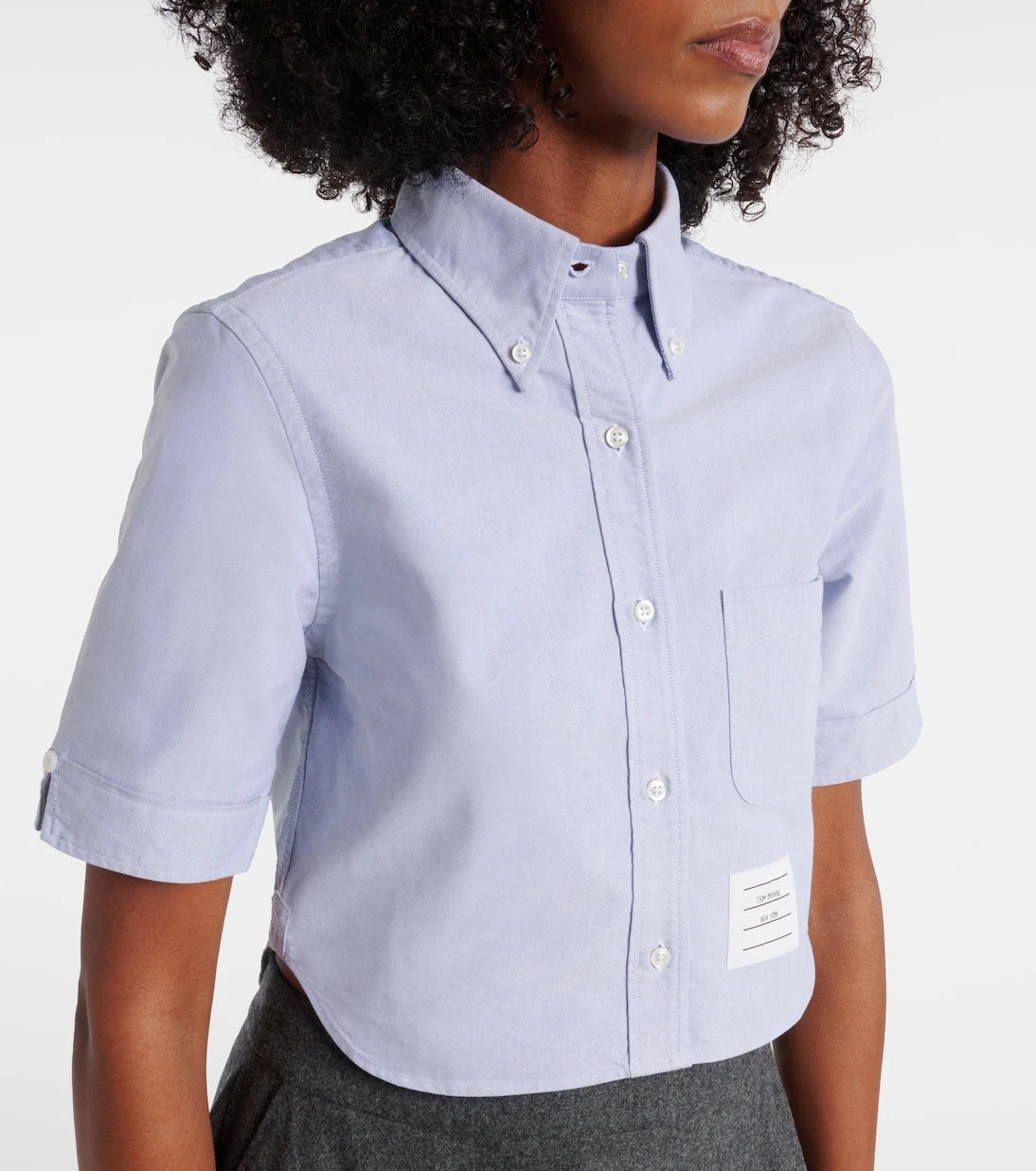 Thom Browne - Cropped cotton shirt