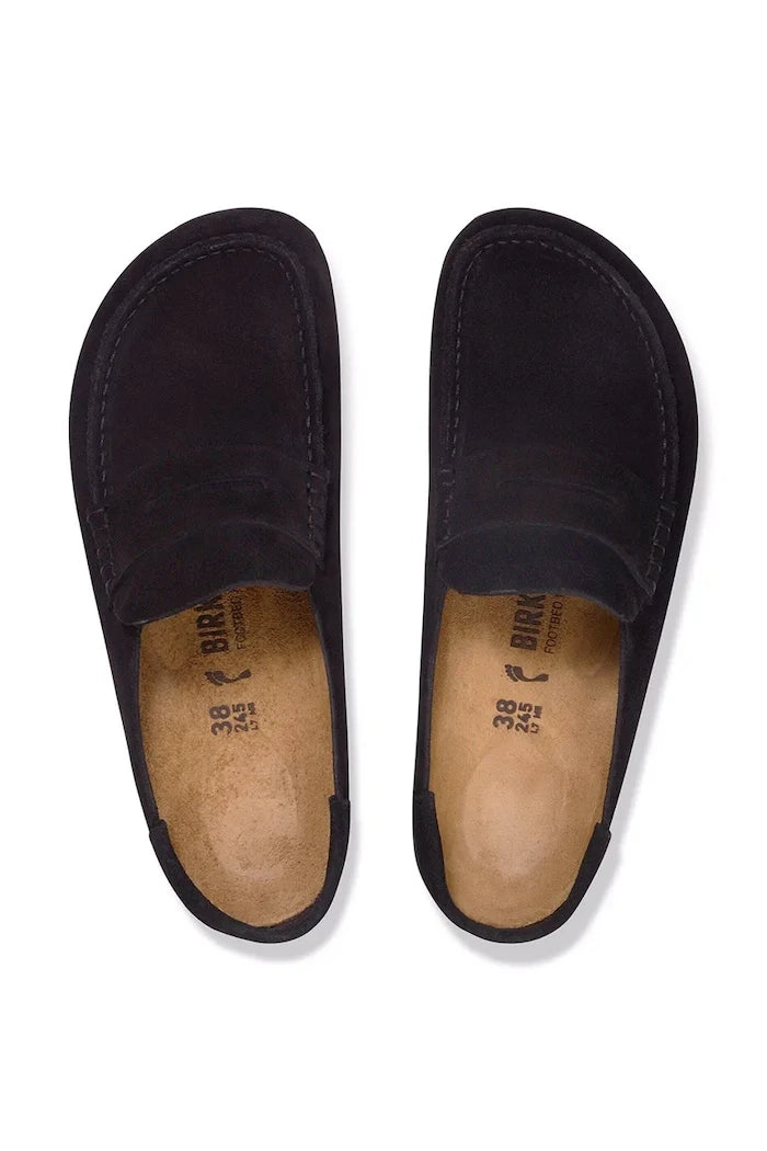 Birkenstock kadın süet terlik sabo Naples Wrapped Suede Leather
