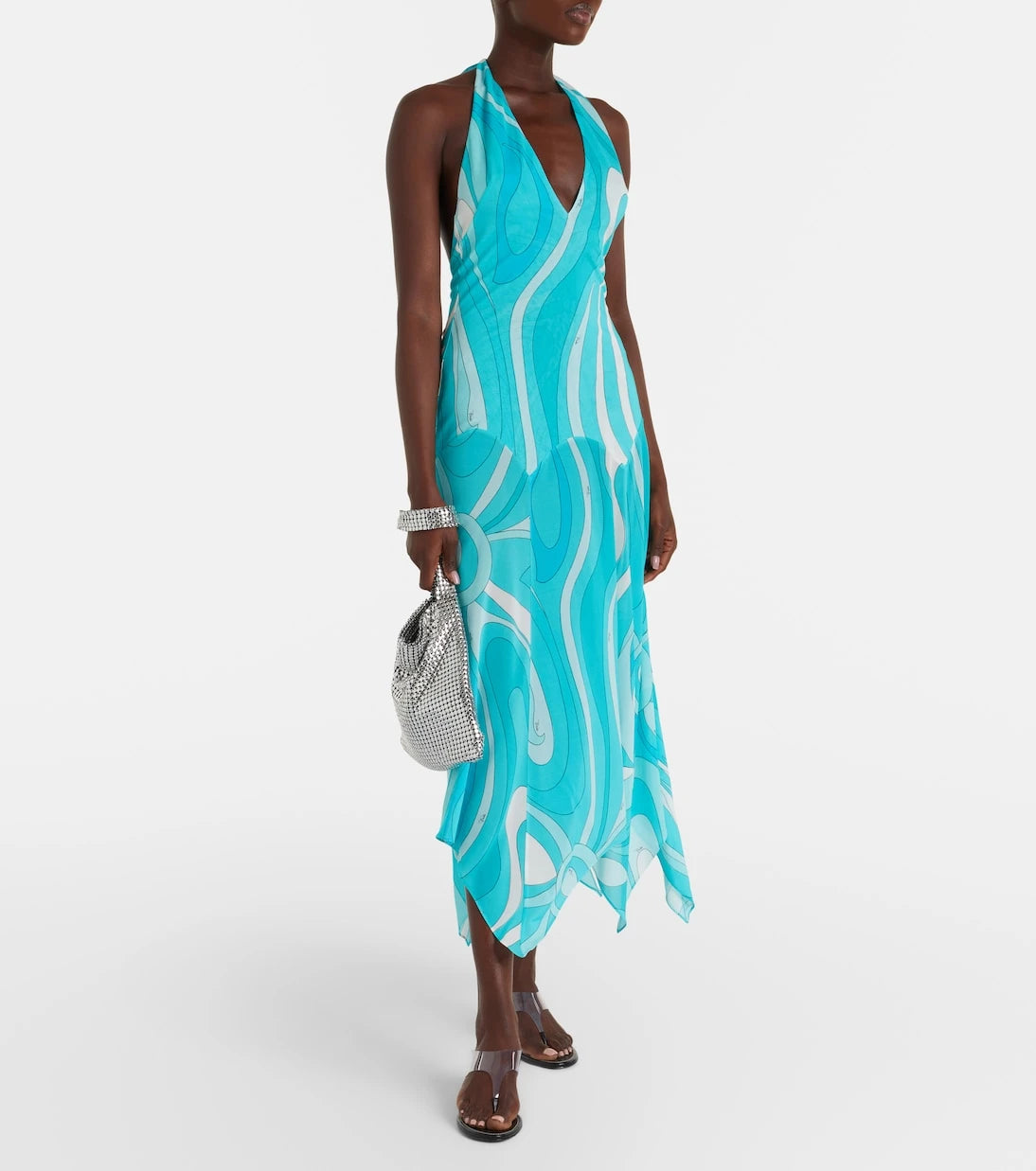 Pucci - Iride halterneck jersey midi dress
