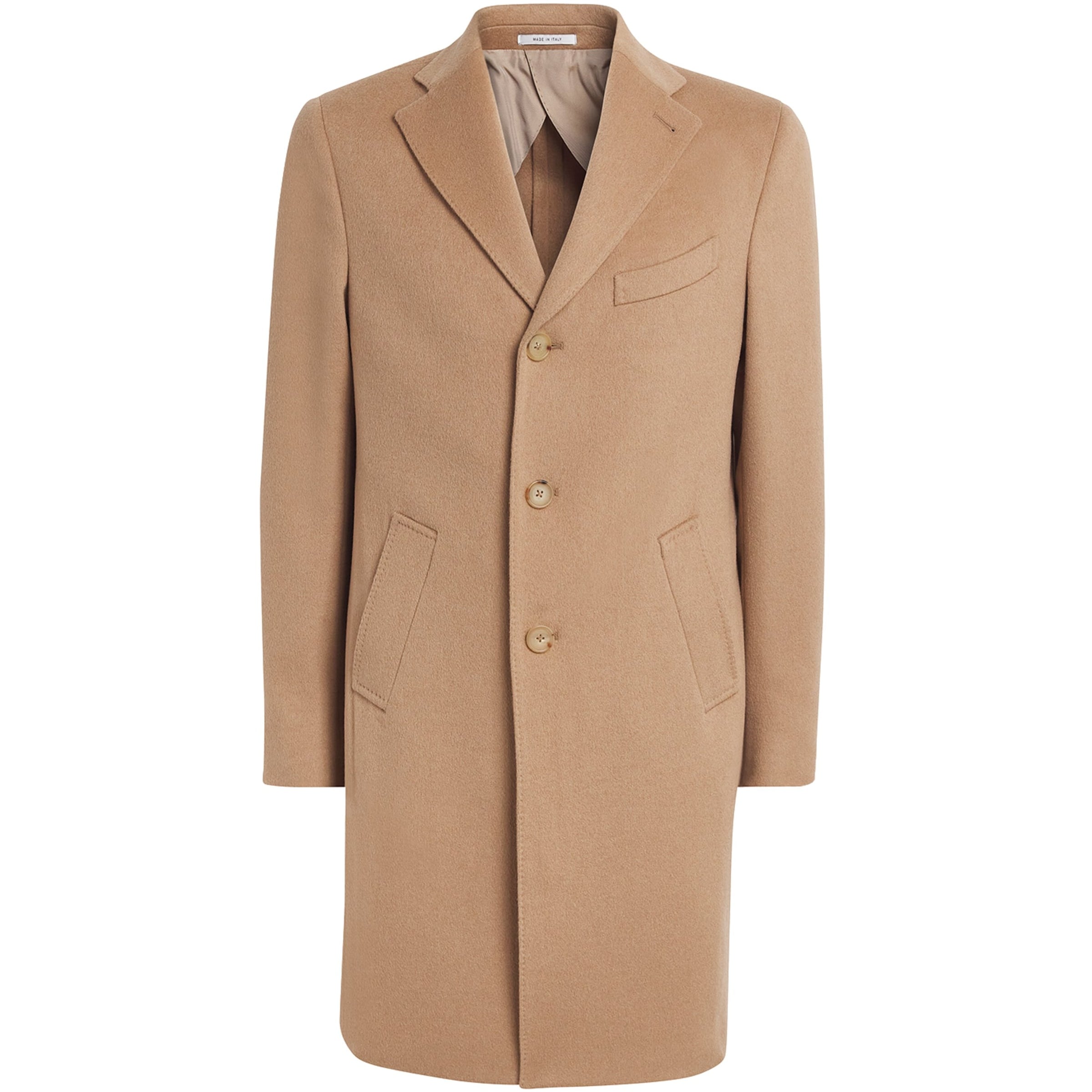 Pal Zileri Beige Wool-Cashmere Overcoat