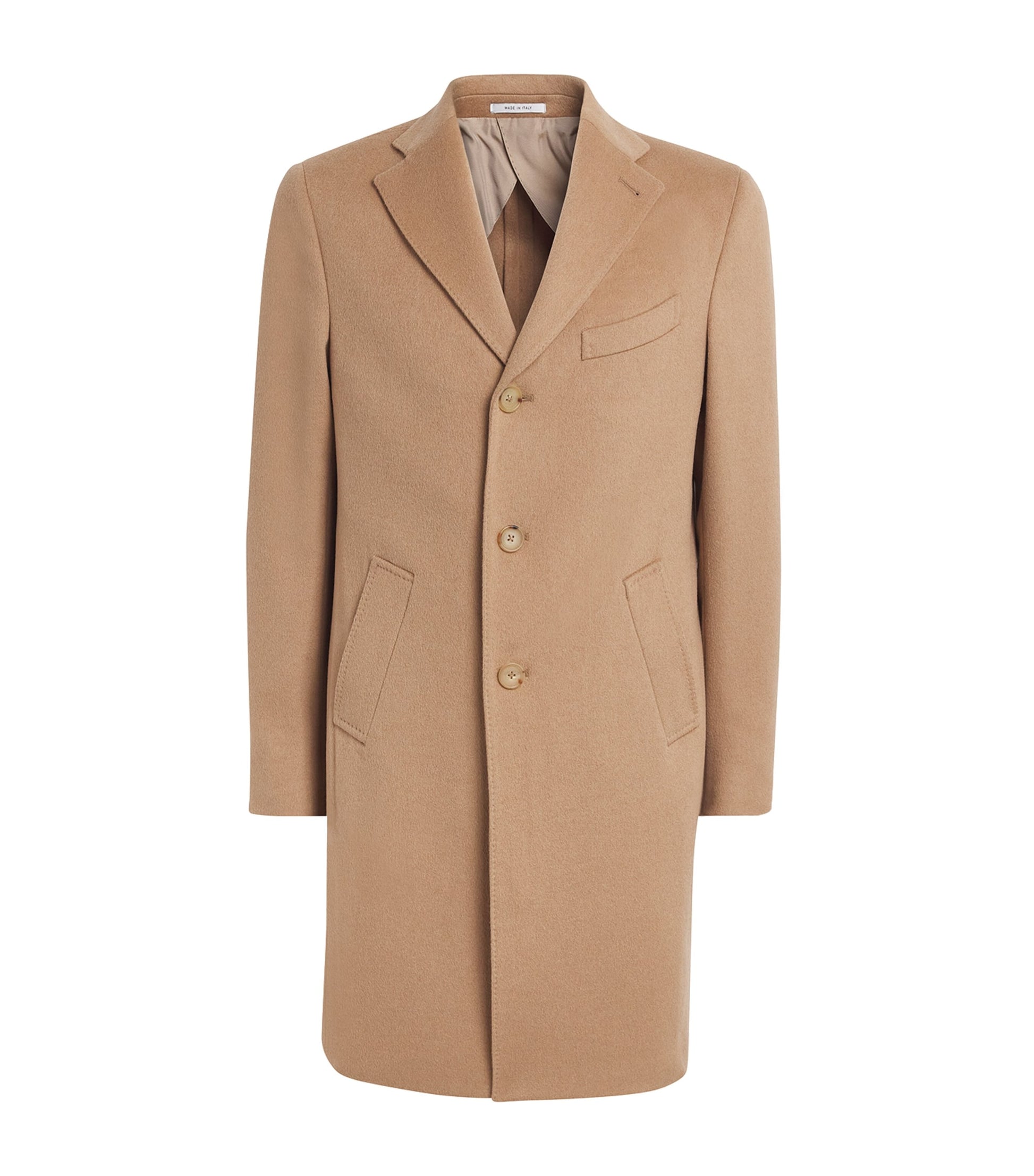 Pal Zileri Beige Wool-Cashmere Overcoat