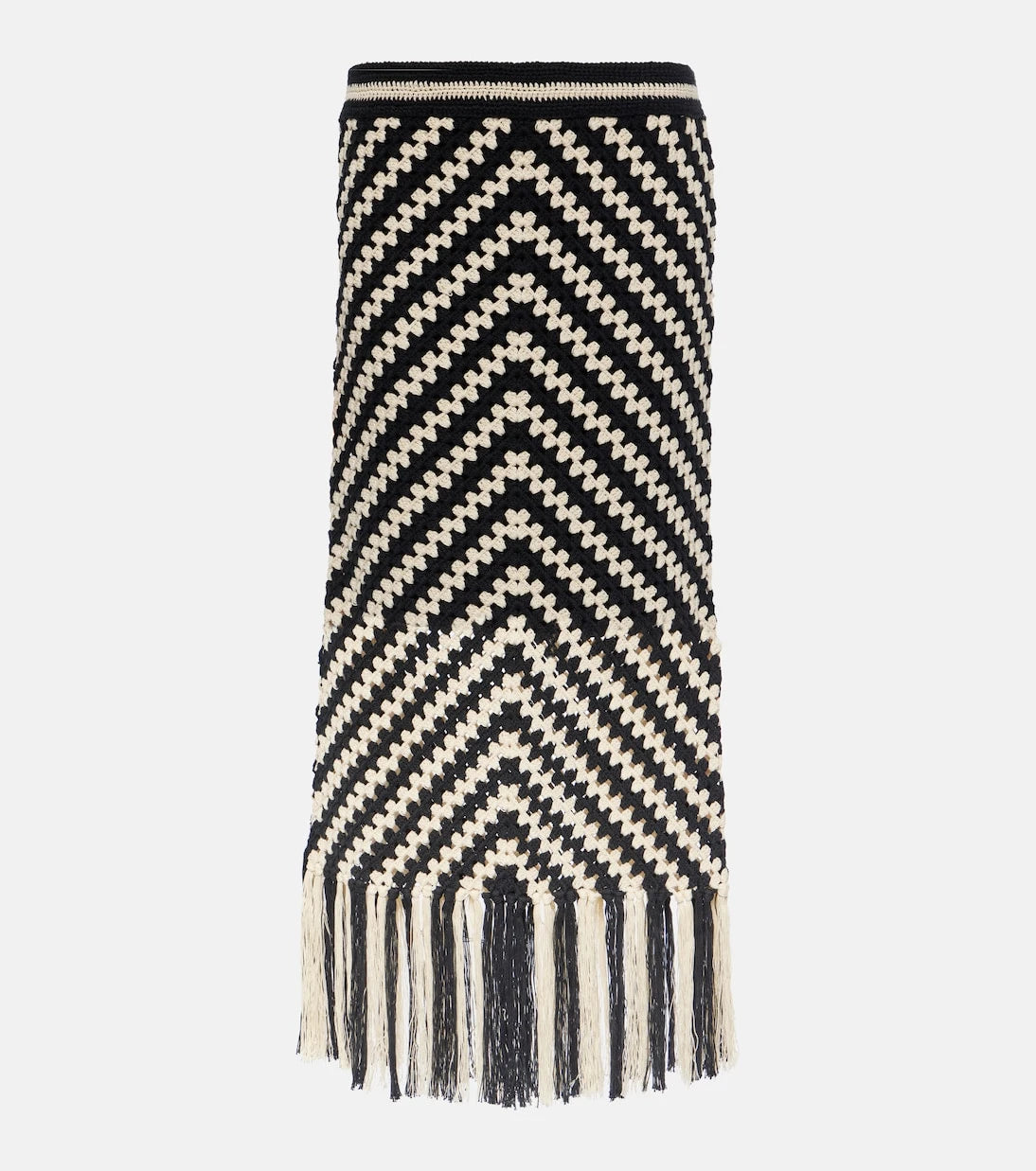 Zimmermann - Halliday crochet cotton midi skirt