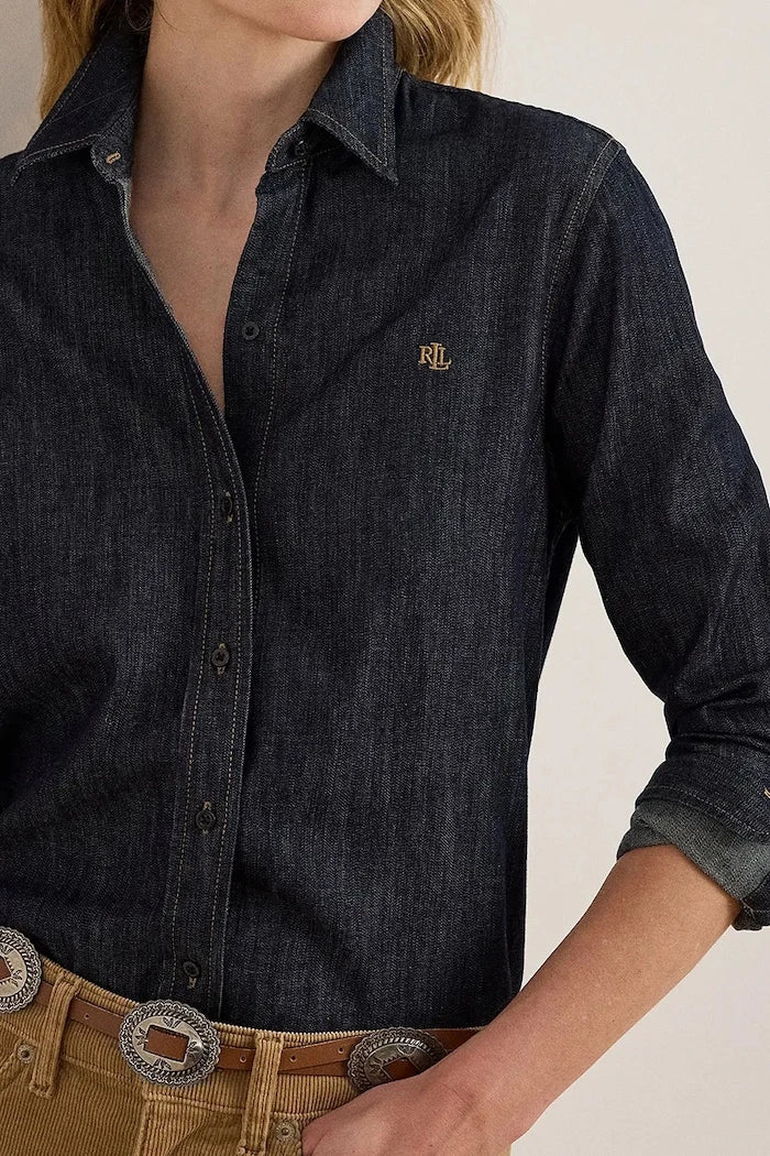 Lauren Ralph Lauren риза дамска от деним