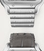 Cartier Rhodium-Plated Santos de Cartier Dual Time Watch 40.2mm