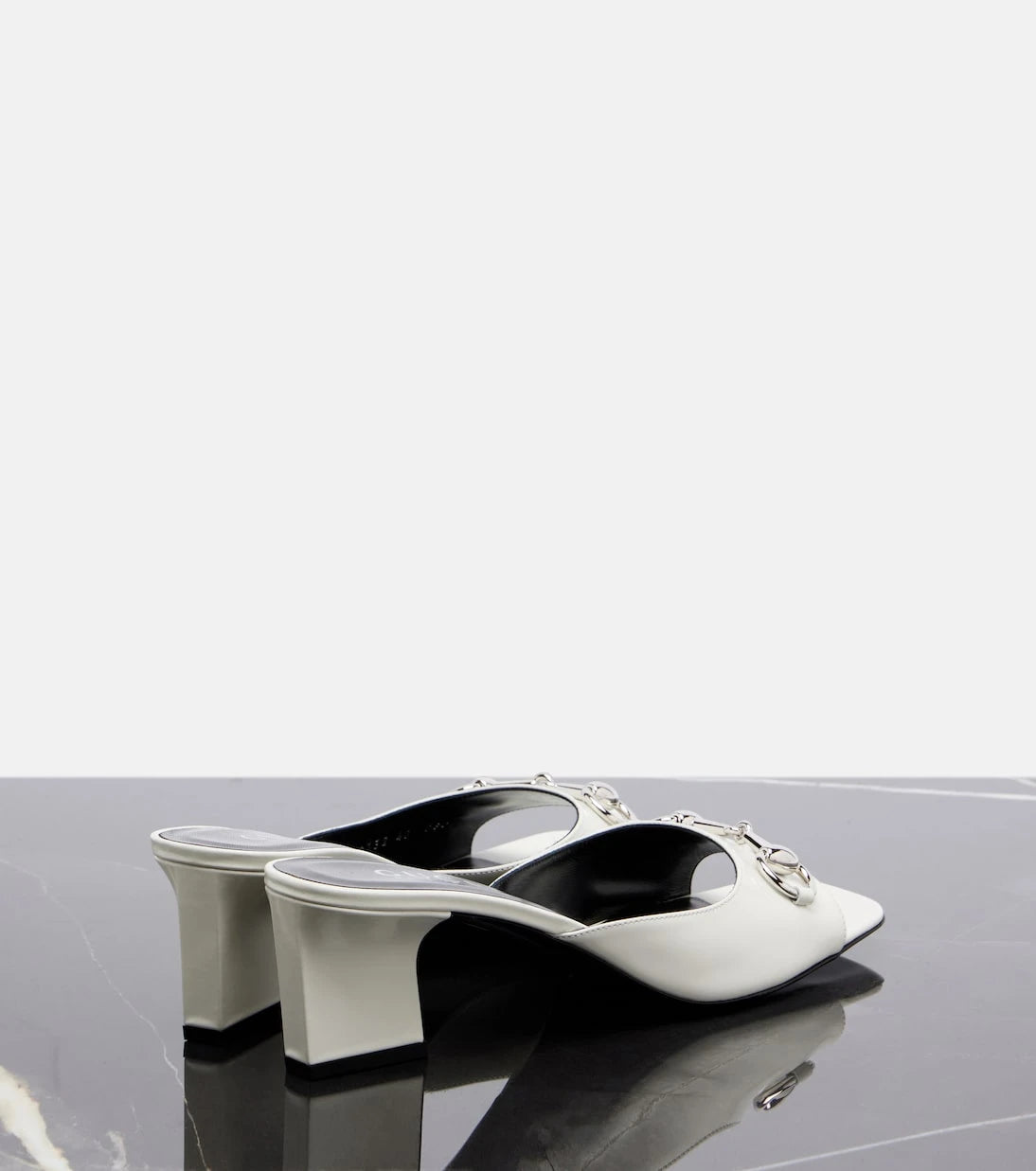 Gucci - Signora Horsebit leather mules