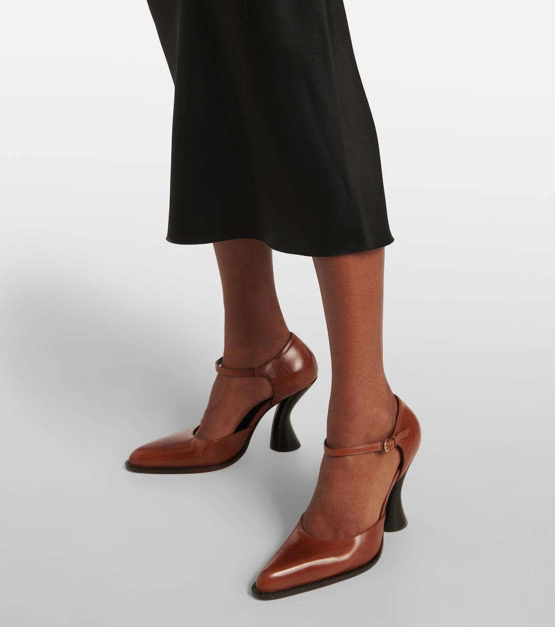 Dries Van Noten - 95 leather Mary Jane pumps