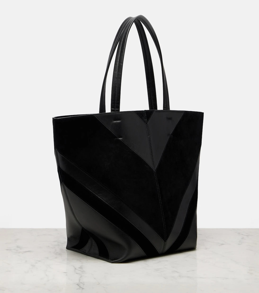 Phoebe Philo - Pot Cabas suede and leather tote bag