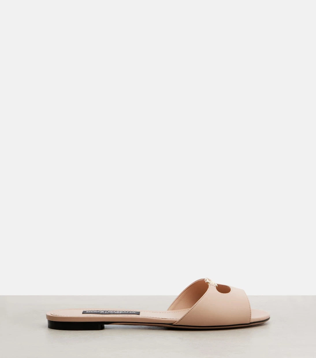 Dolce&Gabbana - DG leather slides