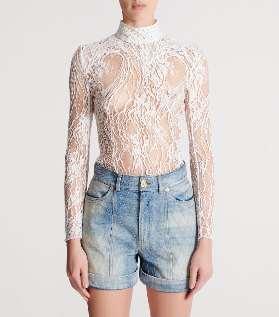 Lace Long-Sleeve Top