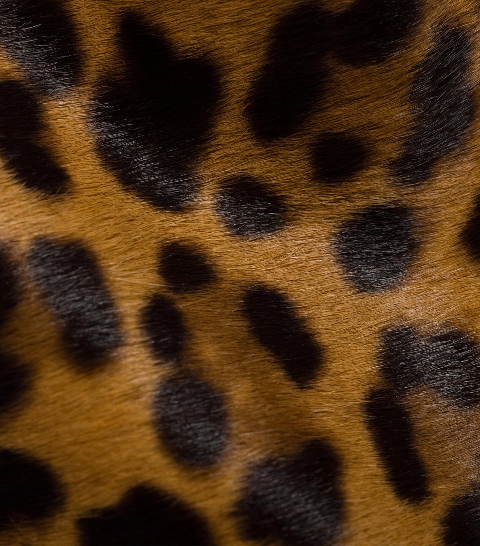 Calf Hair Logo Pouch