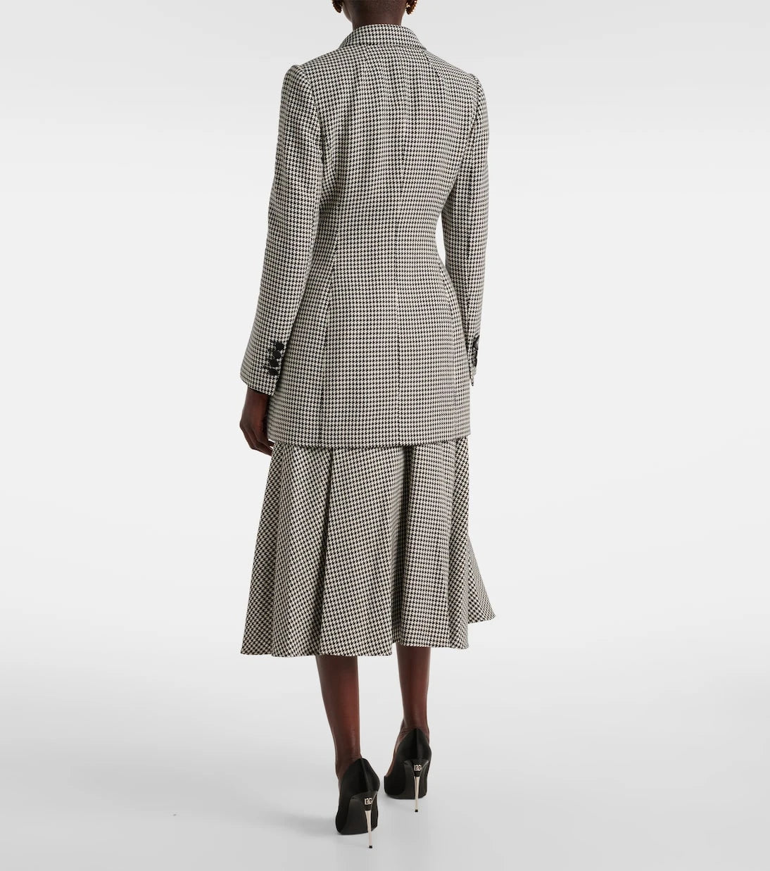 Dolce&Gabbana - Houndstooth wool-blend blazer
