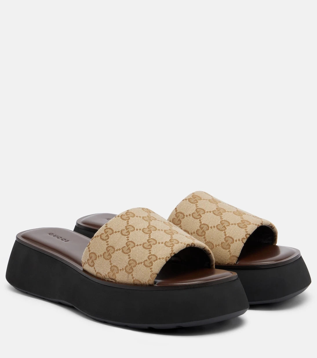 Gucci - GG canvas platform slides