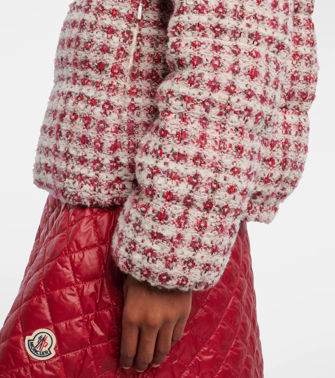 Moncler - Andronne checked tweed down jacket