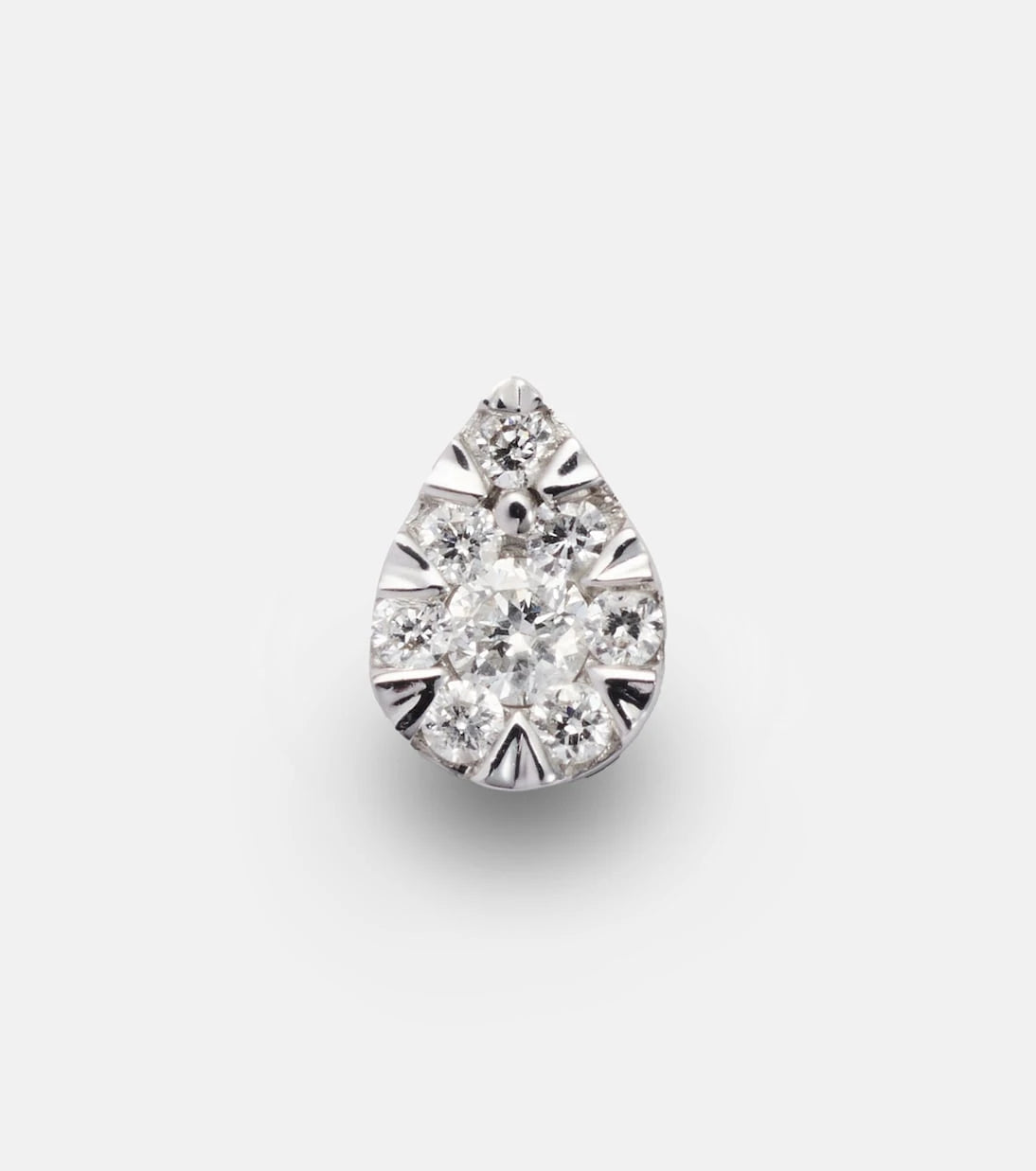 Persée - Piercing 18kt white gold single earring with diamonds
