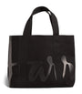 Black Medium Cotton Logo Tote Bag
