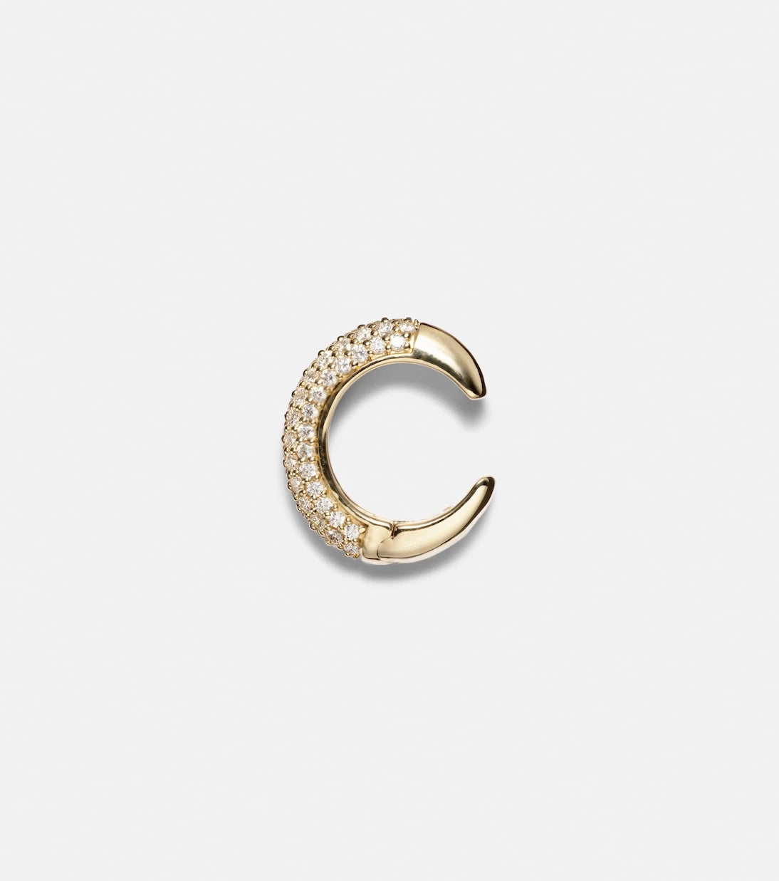 Stone and Strand - 14kt gold ear cuff with diamonds