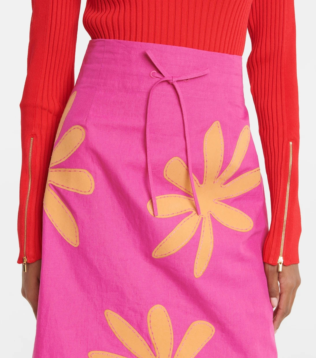 Jacquemus - La Jupe Chouchou linen midi skirt