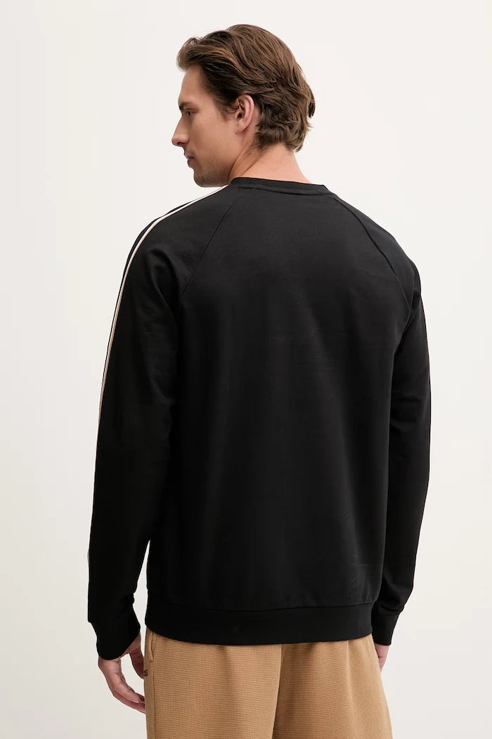 BOSS Erkek Pamuklu Ev Tipi Sweatshirt Iconic Sweatshirt