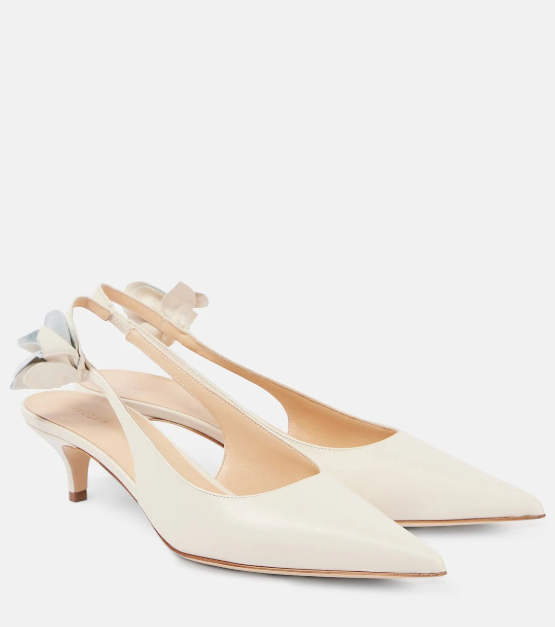Magda Butrym - Bridal leather slingback pumps